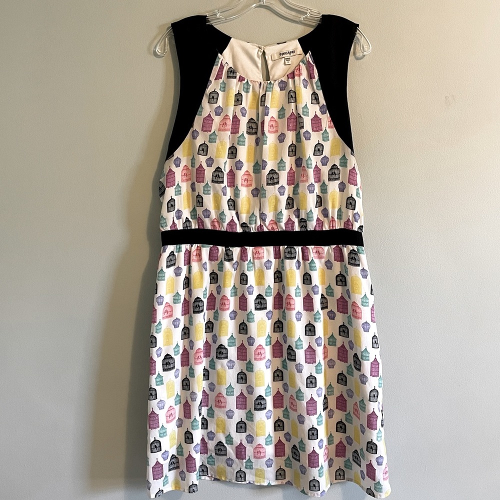 Daniel Rainn birdcage print dress